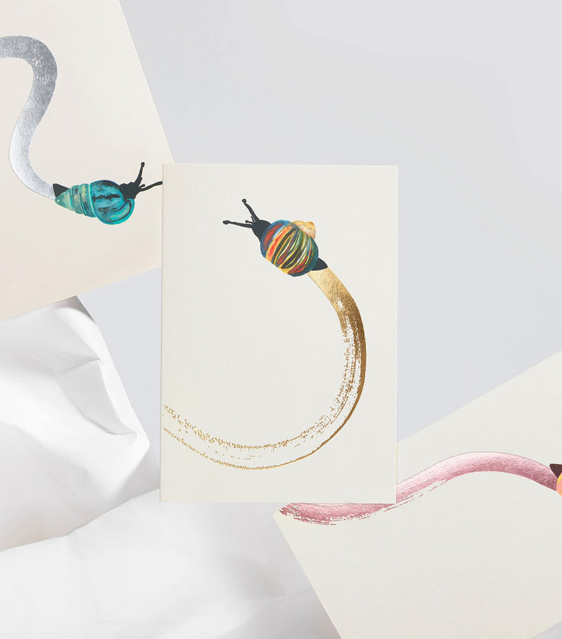 Jo Laing Snail Mail A6 note cards, UK version