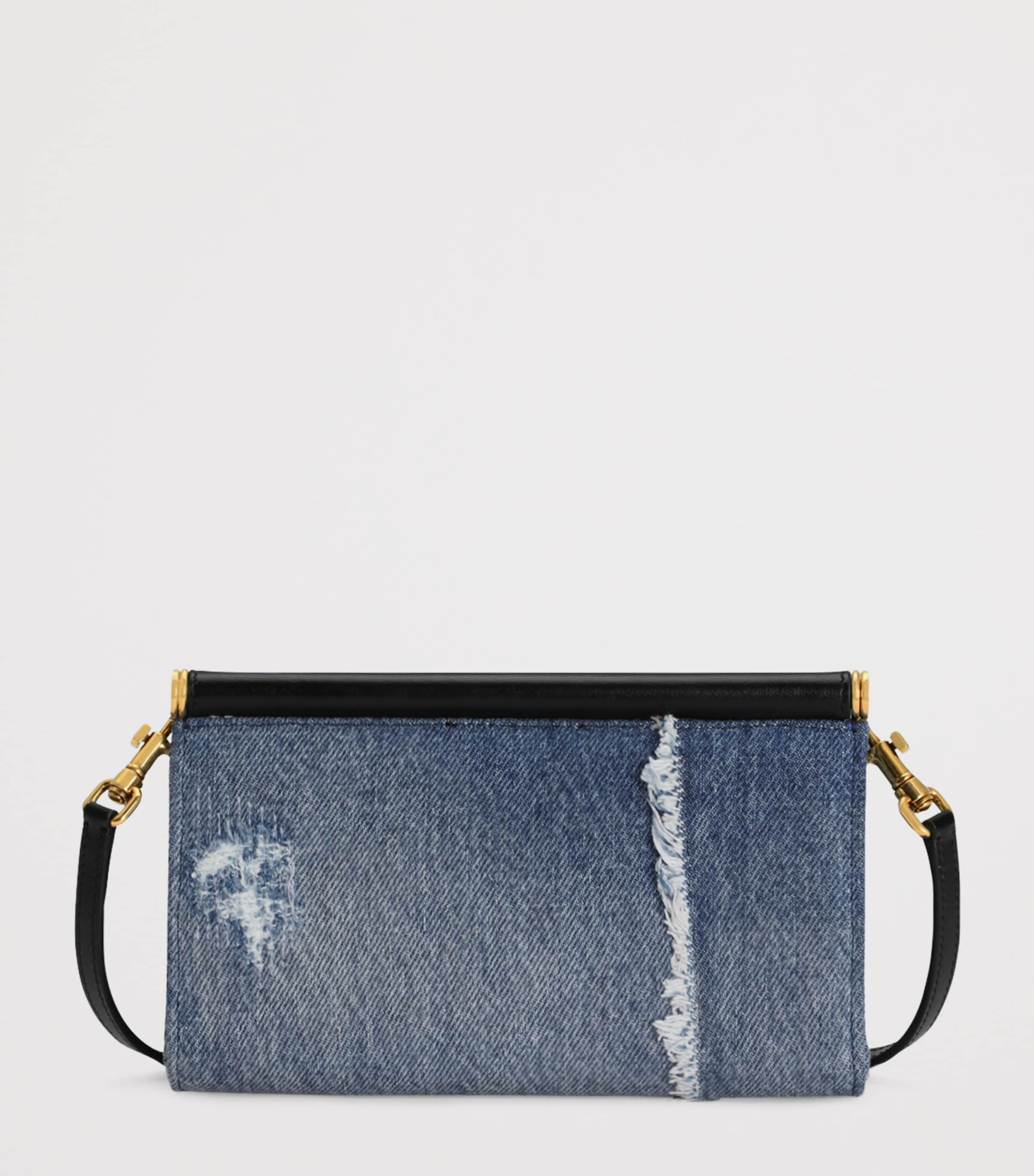 Dolce&Gabbana mini bag denim embellished H11.5cm x W18cm x D4.5cm - British product