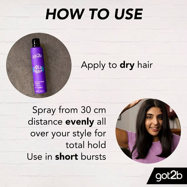 got2b Volume Hairspray Volumania 300ml, UK version