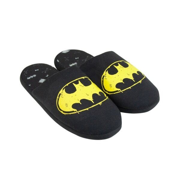 DC Comics Mens Batman Logo Slippers (8.5) GOODS Superdrug   