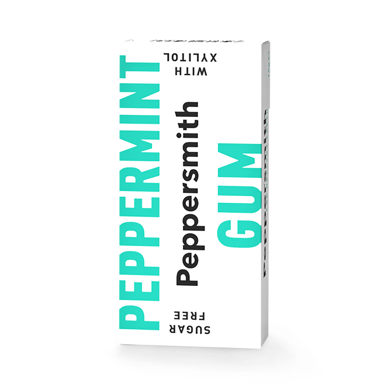Peppersmith sugar free peppermint chewing gum 15g, UK version