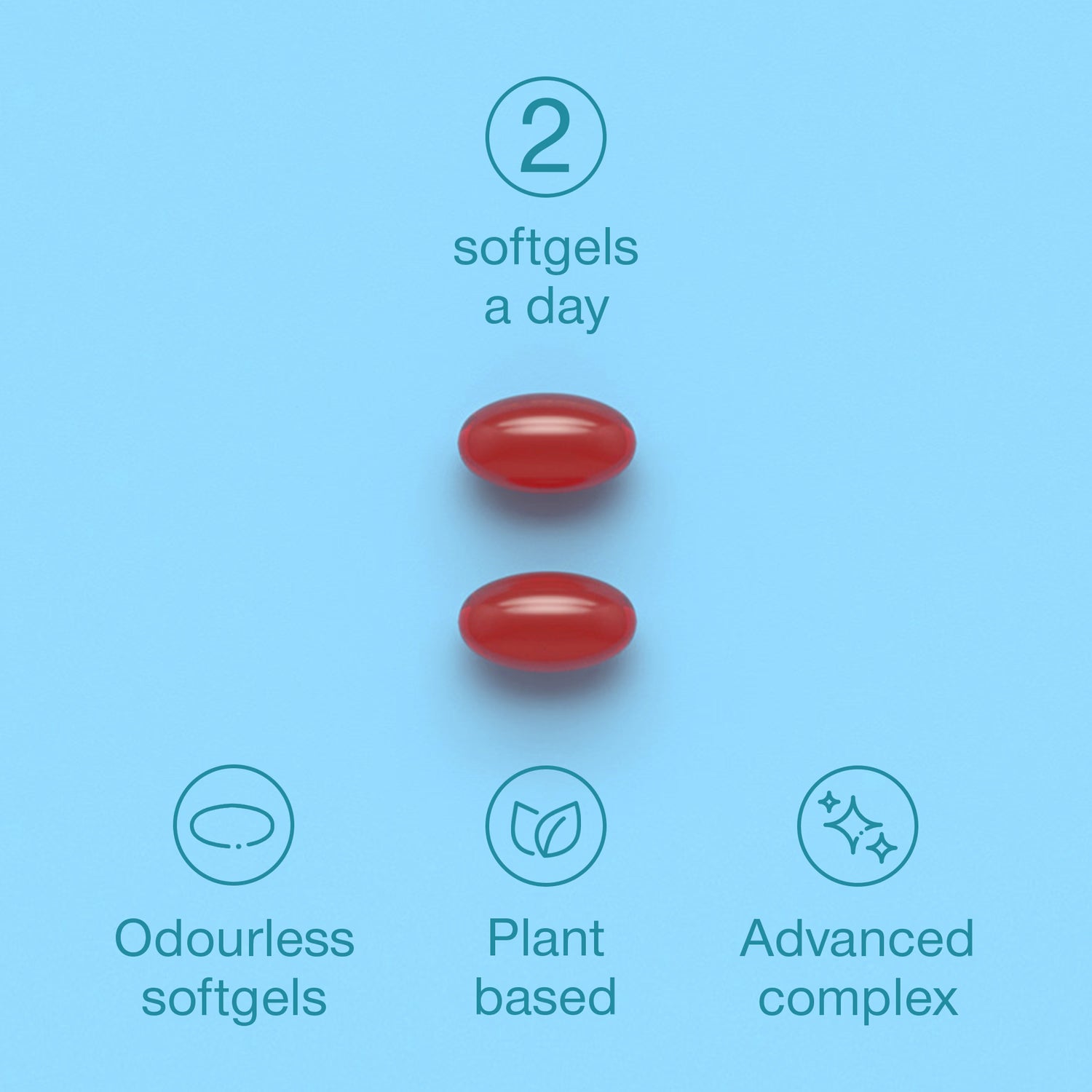SuperSelf Vegan Omega-3 supplement 60 softgels, imported from the UK