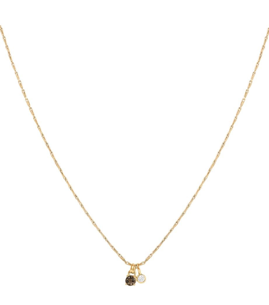 Astrid & Miyu yellow gold-plated charm necklace, UK version