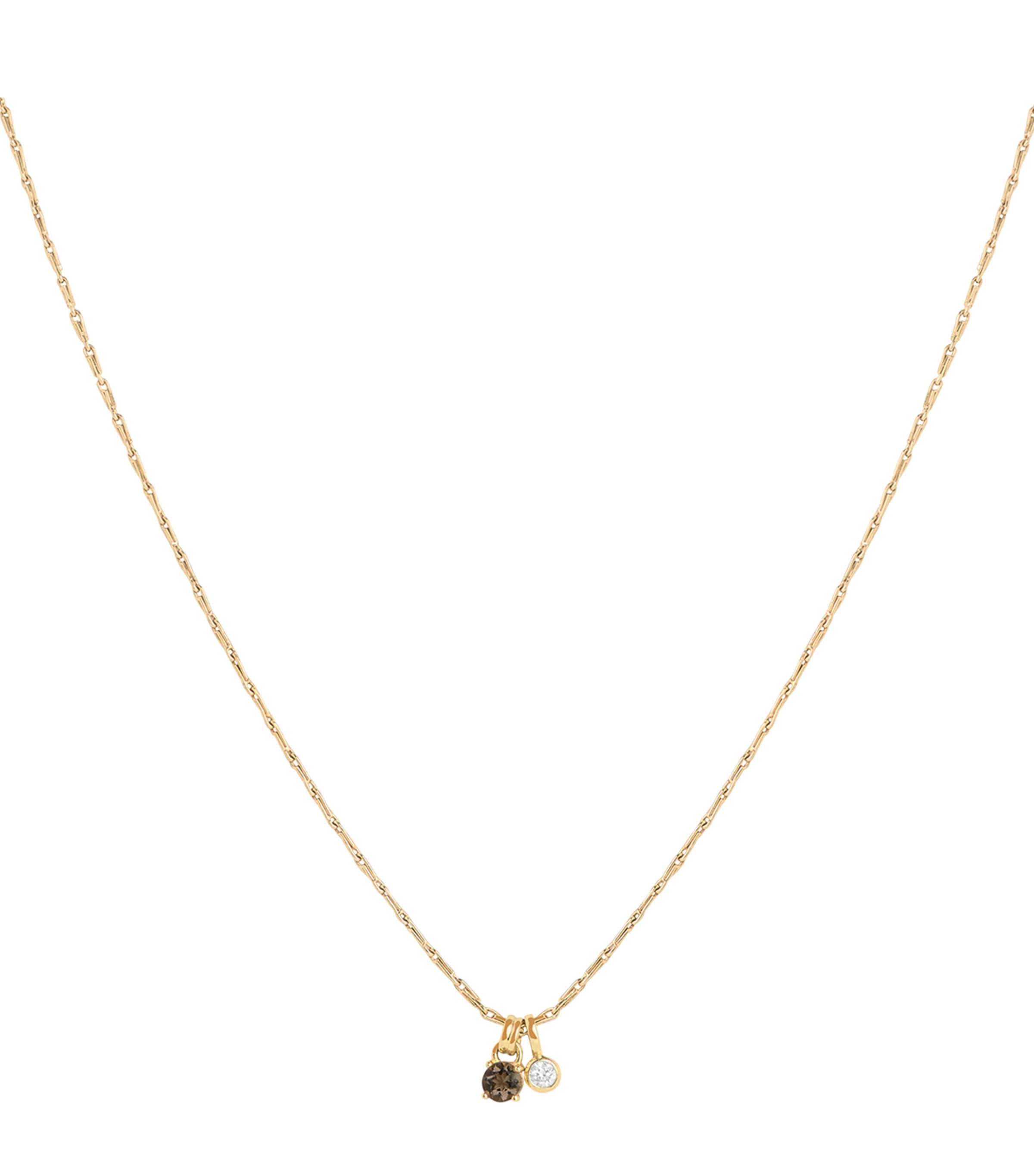 Yellow Gold-Plated Charm Necklace