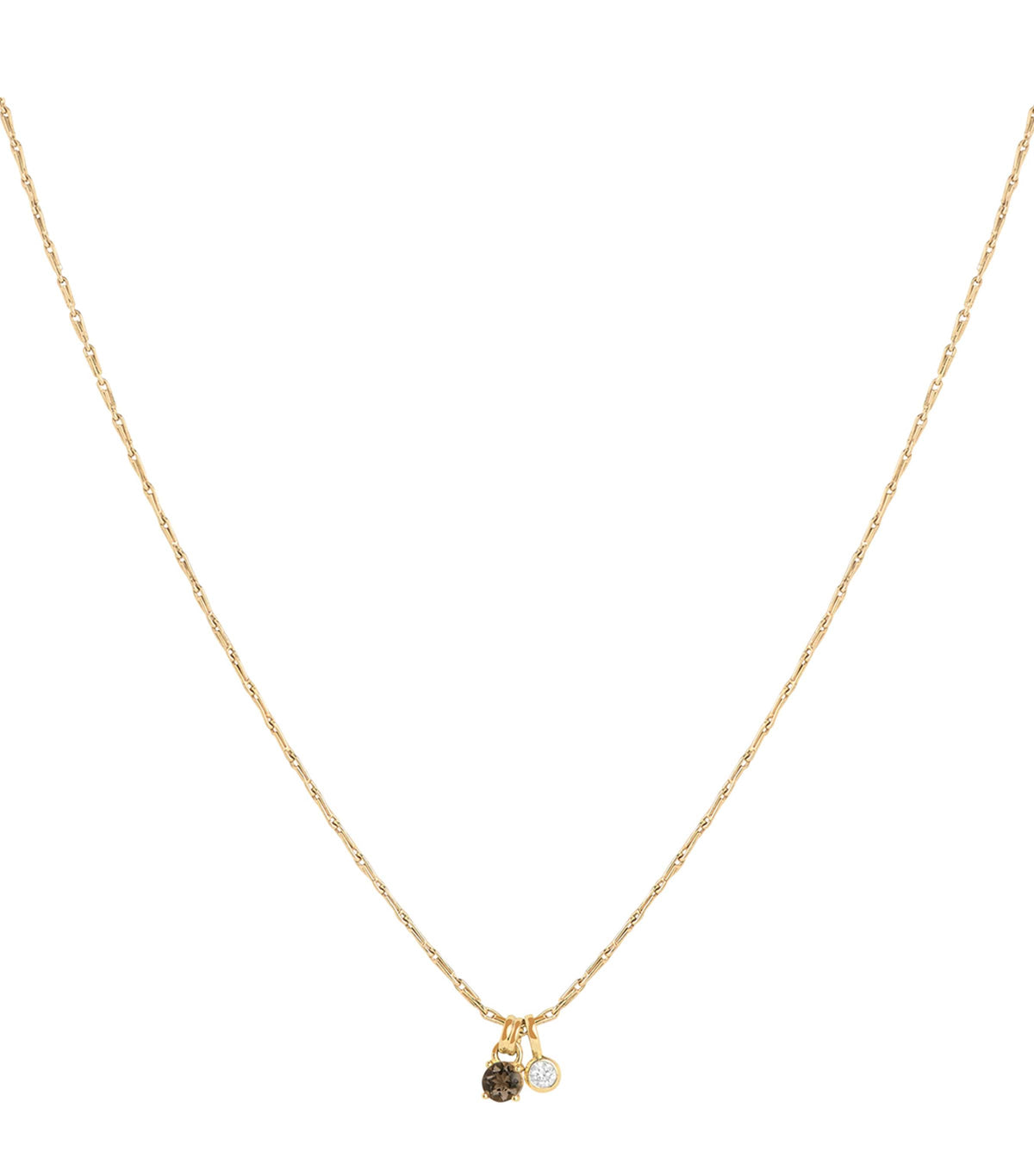 Yellow Gold-Plated Charm Necklace