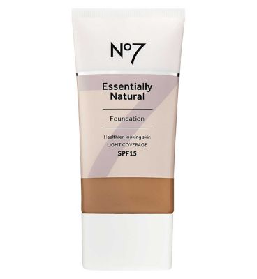 No7 Essentially Natural Foundation SPF15 40ml GOODS Boots deeply honey  