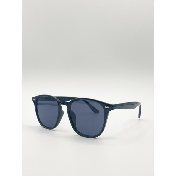 SVNX black rounded wayfarer sunglasses one size - British product