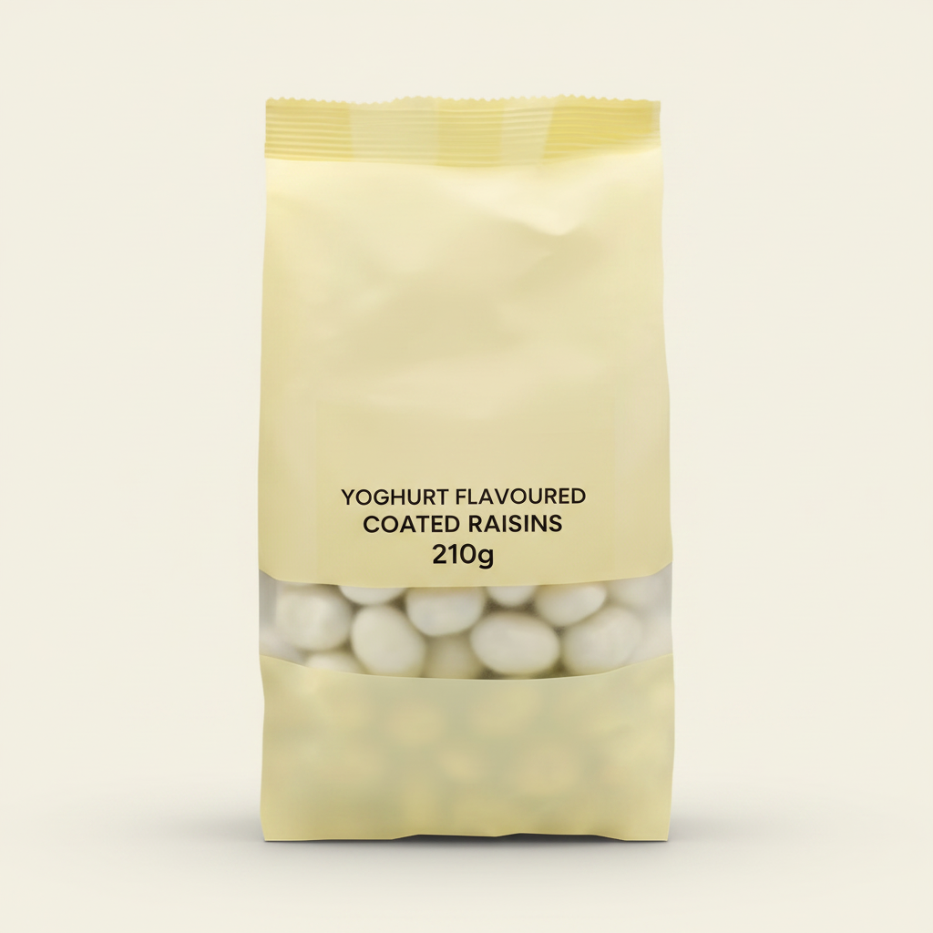 Holland & Barrett yoghurt coated raisins 210g - British product