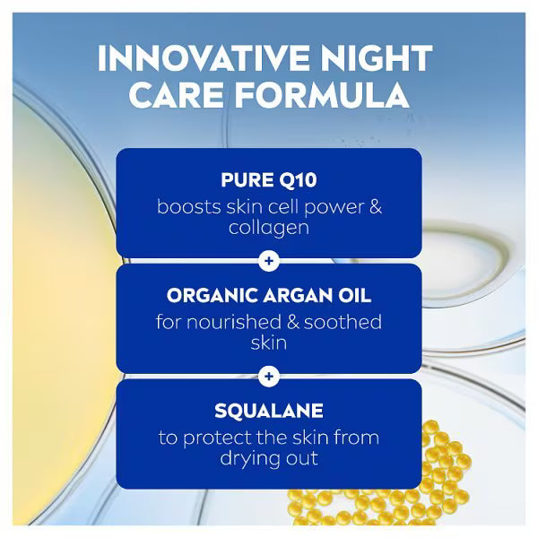 Nivea Q10 Power night cream 50ml, imported from the UK