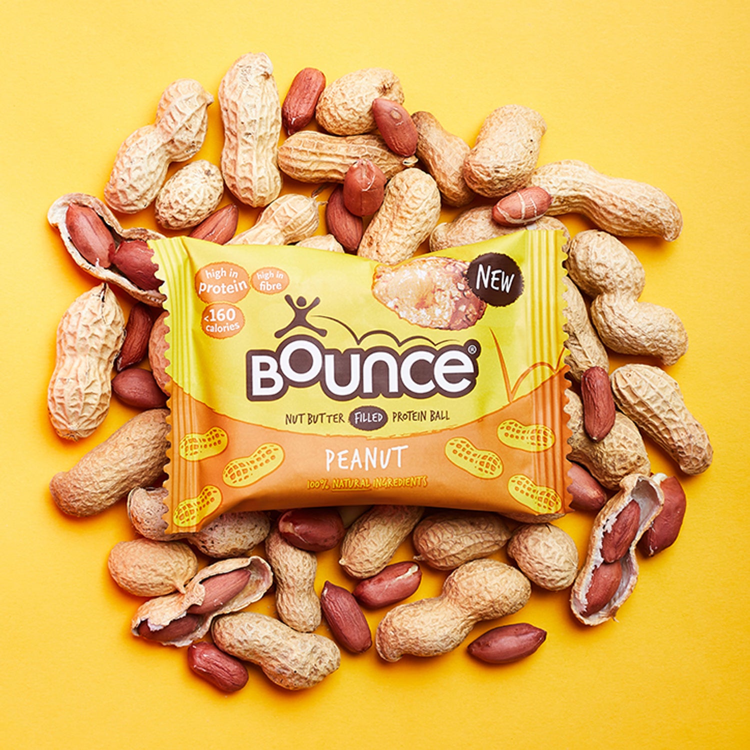 Bounce peanut butter filled protein ball 12x35g, imported from the UK