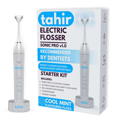 Harrods Tahir Sonic Pro v1.0 Electric Flosser Starter Kit- Buy online at McGrocer