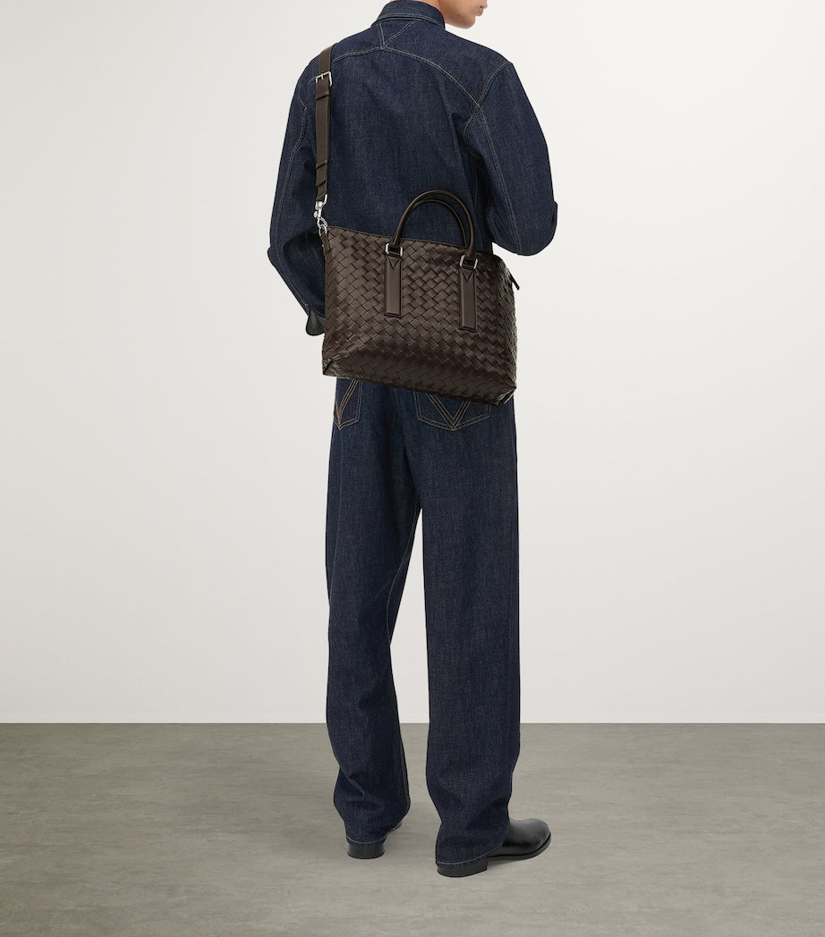 Bottega Veneta Intrecciato leather briefcase - British product