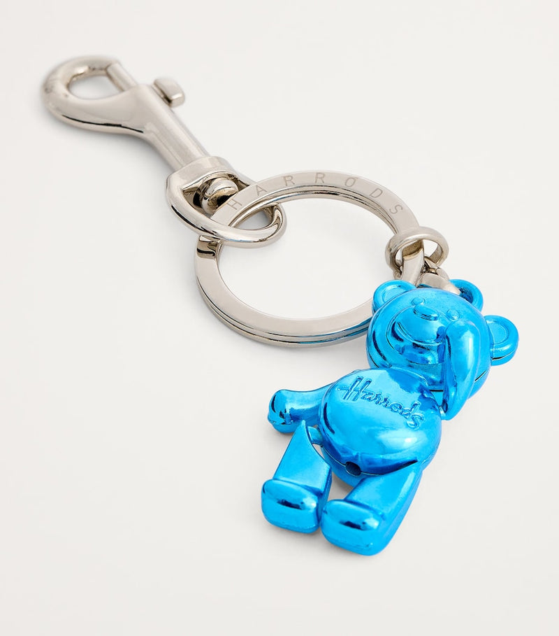 Harrods jointed bear keyring with moveable joints, 15cm tall (British brand)