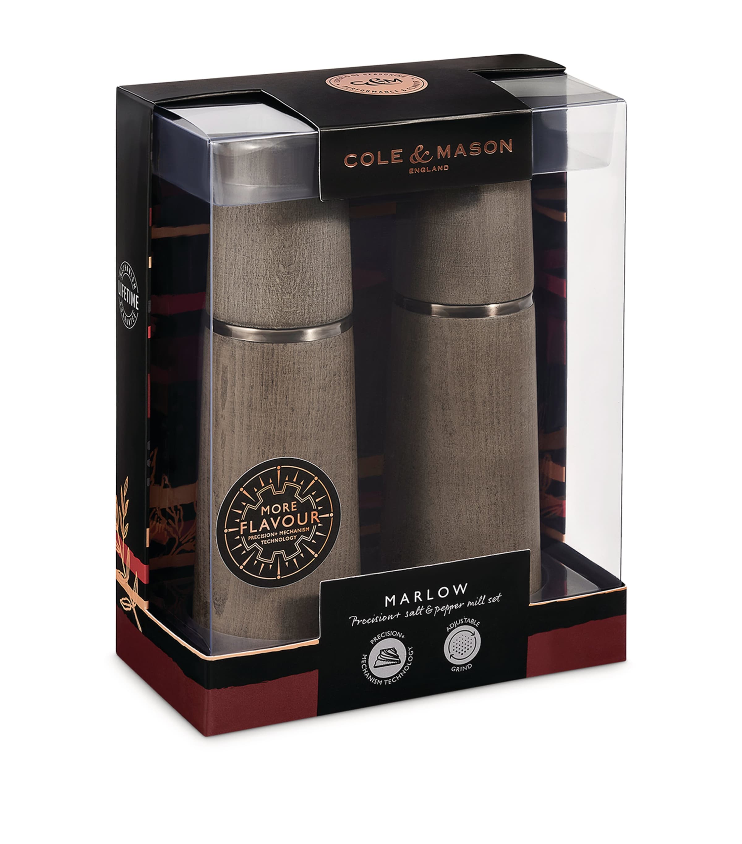 Cole & Mason Marlow salt and pepper mill set - British product