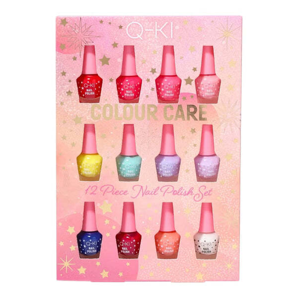 Q-KI Colour Care Nail Polish Gift Set 12 polishes - British product