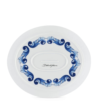Harrods Dolce&Gabbana Casa Porselen Blu Mediterraneo Serveringsfat 45,5cm - Kjøp online på McGrocer