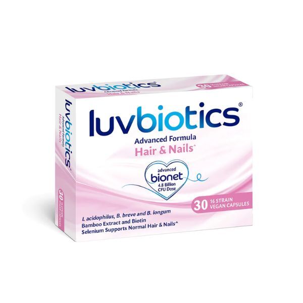 Luvbiotics Hair & Nails 30 Vegan Capsules