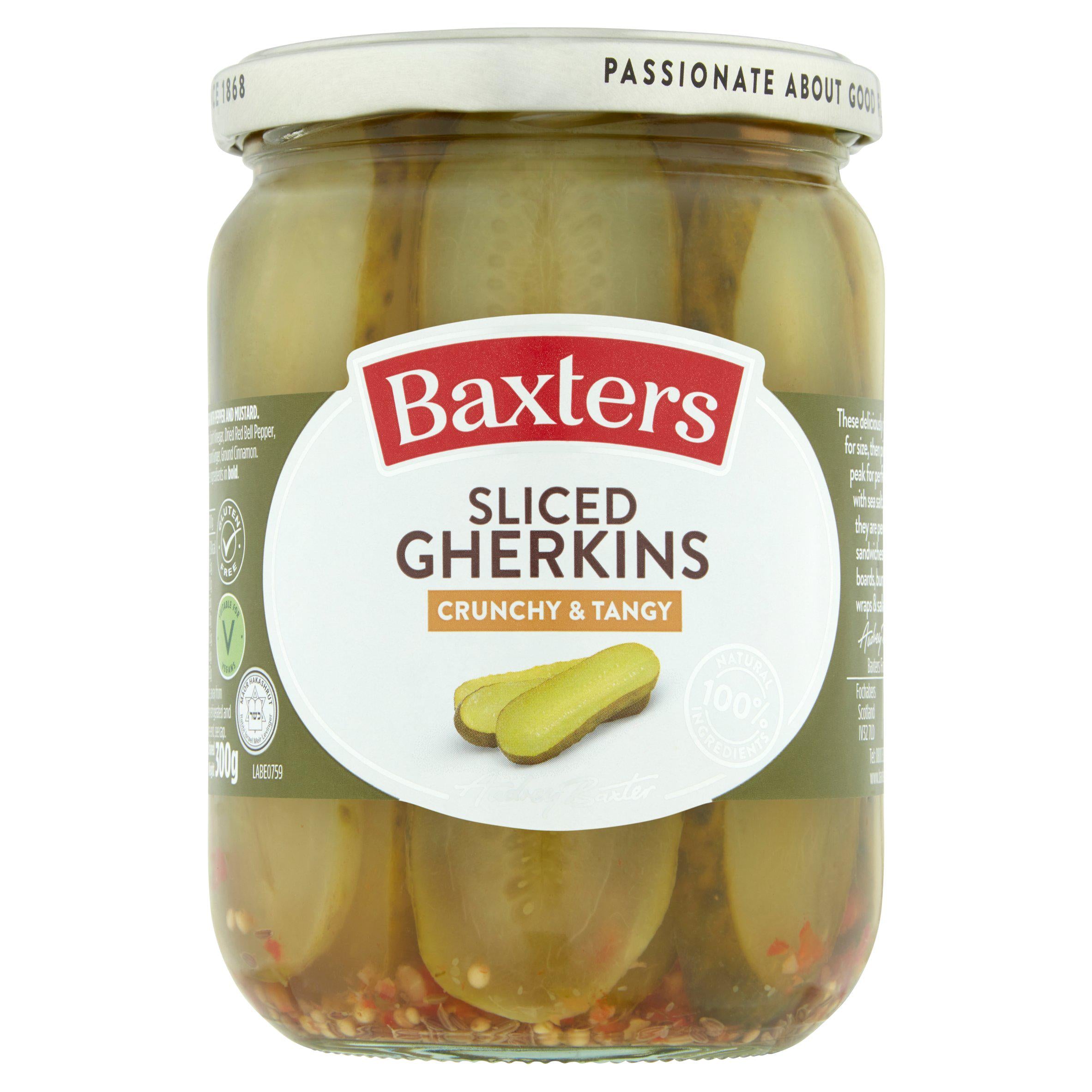 Baxters Sliced Gherkins Crunchy & Tangy 540g GOODS Sainsburys   