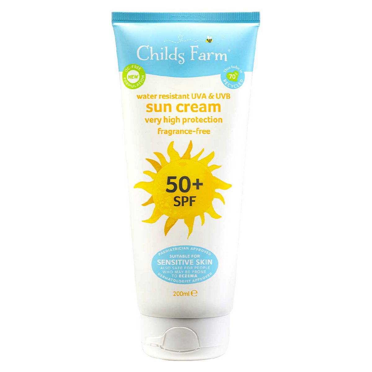 Childs Farm SPF 50+ Sun Cream Fragrance-Free 200ml GOODS Boots   