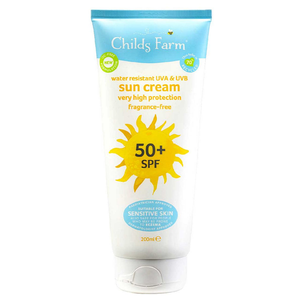 Childs Farm SPF 50+ Sun Cream Fragrance-Free 200ml