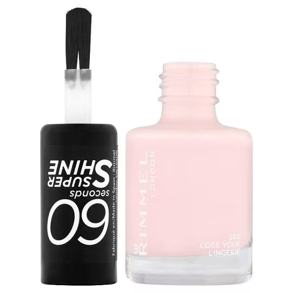 Rimmel Nail Polish Loose Your Lingerie Shade 8ml, imported from the UK
