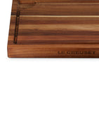Le Creuset acacia wood chopping and serving board 50cm, UK version