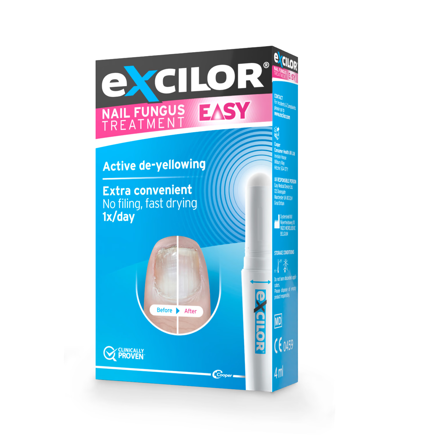 Excilor Easy Pen fungal nail treatment 4ml, imported from the UK