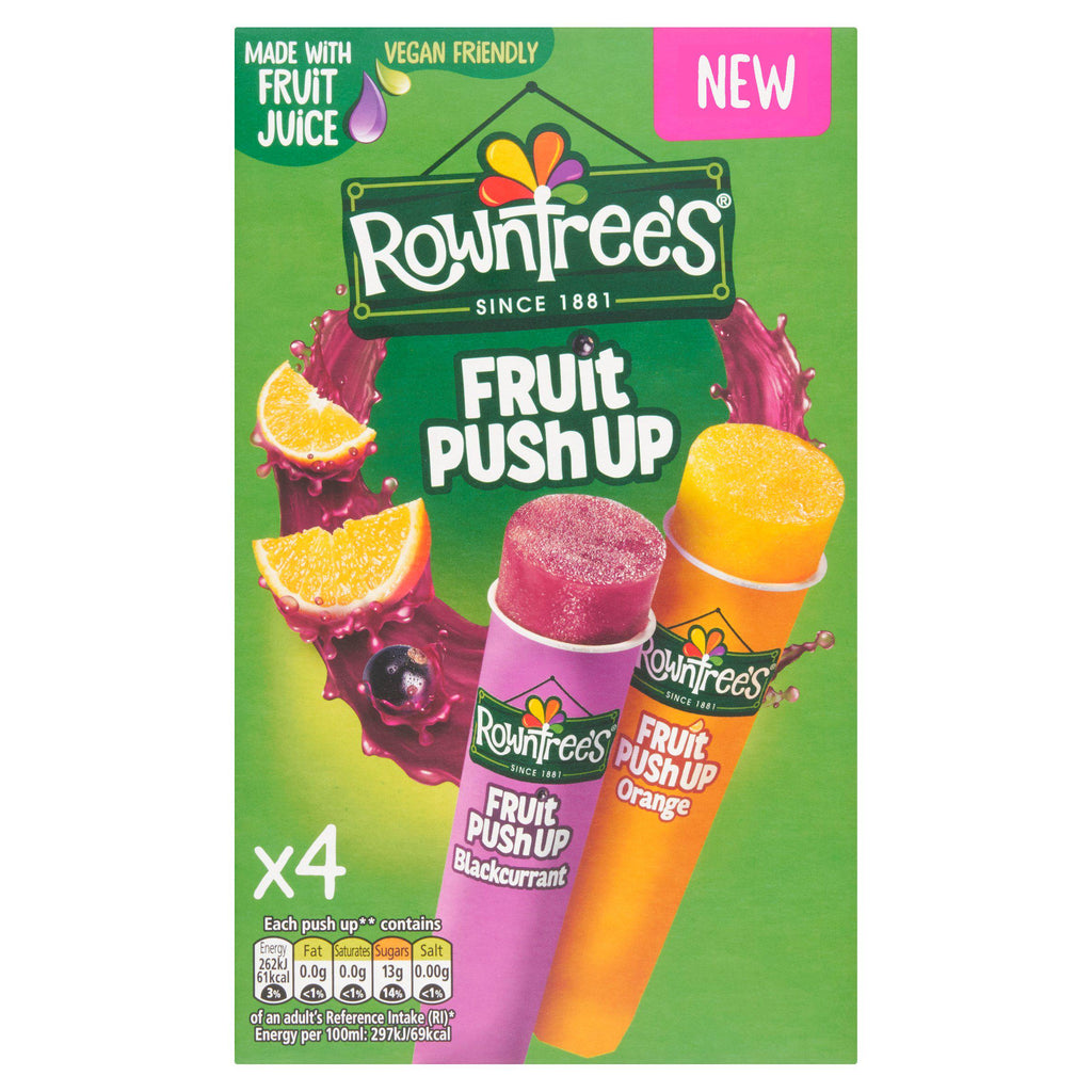 Rowntree's Fruit Push Up Blackcurrant & Orange 4x90ml