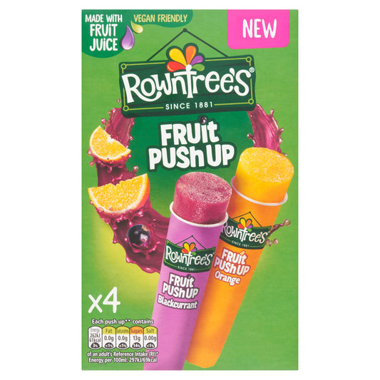 Rowntree's Fruit Push Up Blackcurrant & Orange 4x90ml GOODS Sainsburys   