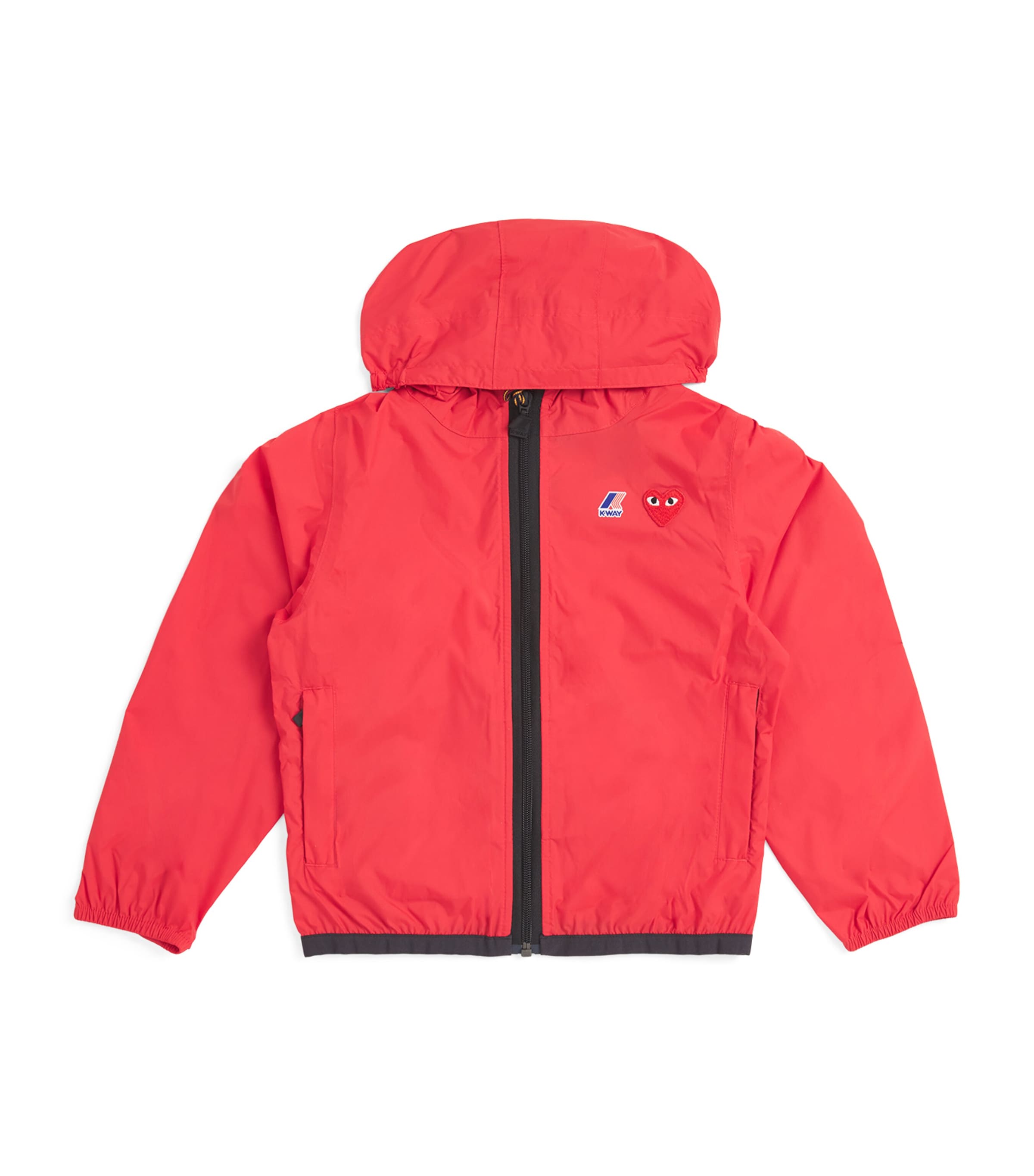 Comme Des Garçons x K-Way Zipped Heart Logo Jacket for kids 6-12 years - British product