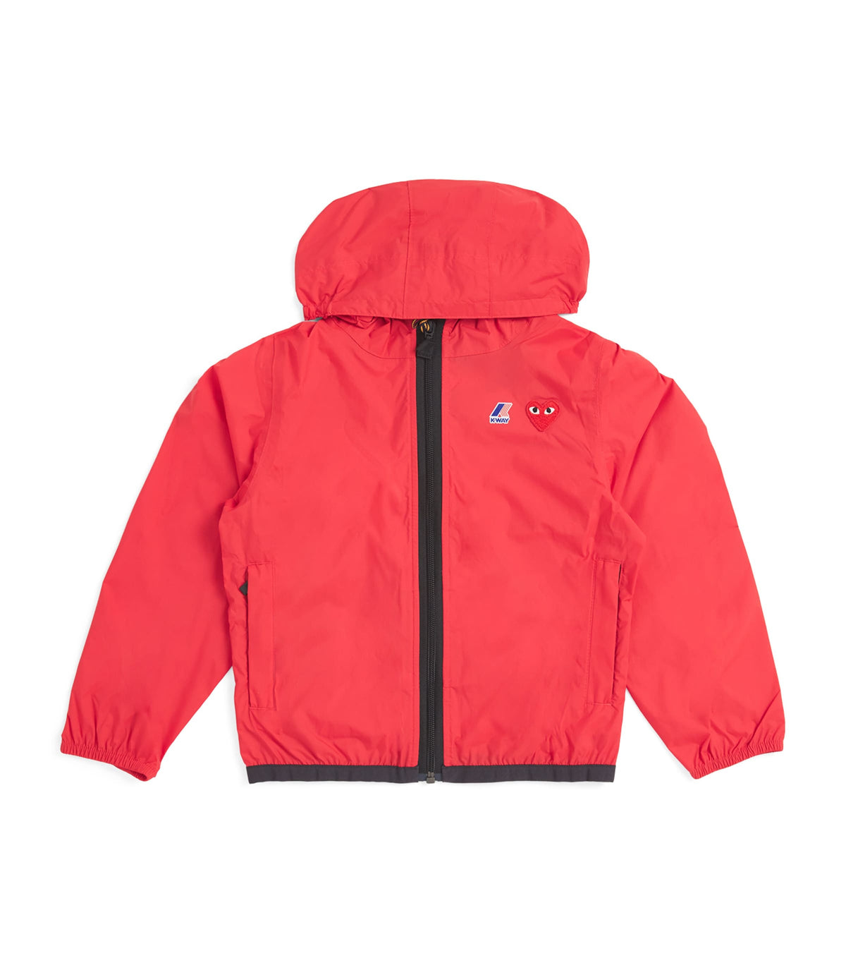 Comme Des Garçons x K-Way Zipped Heart Logo Jacket for kids 6-12 years - British product