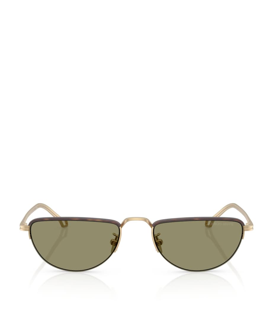Giorgio Armani butterfly sunglasses steel frame (British brand)