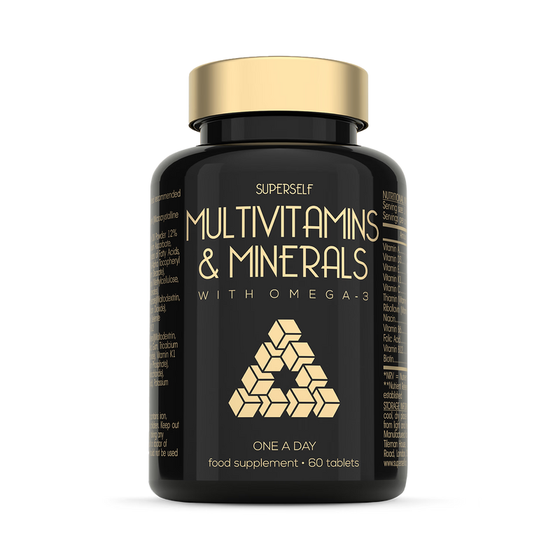 SuperSelf multivitamin with Omega-3 60 tablets - British product