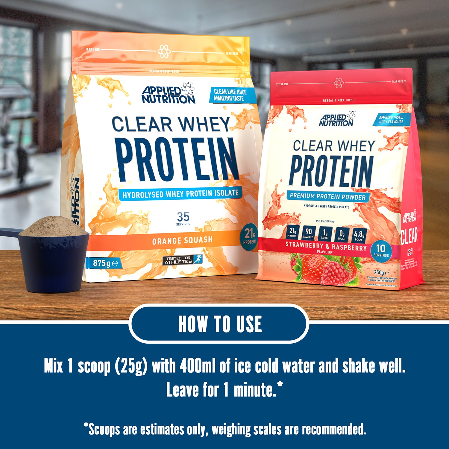 Applied Nutrition Clear Whey Protein Orange Squash 875g - British product