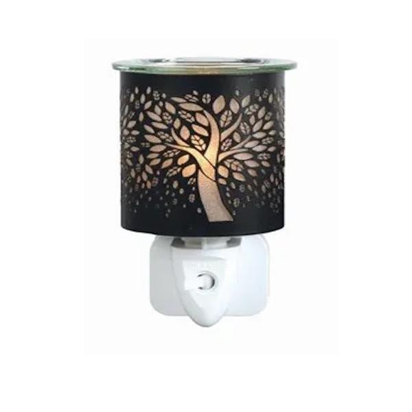 Tree of Life electric plug-in wax melter 13cm black, imported from the UK