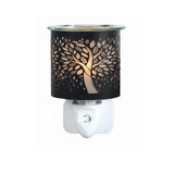 Tree of Life electric plug-in wax melter 13cm black, imported from the UK