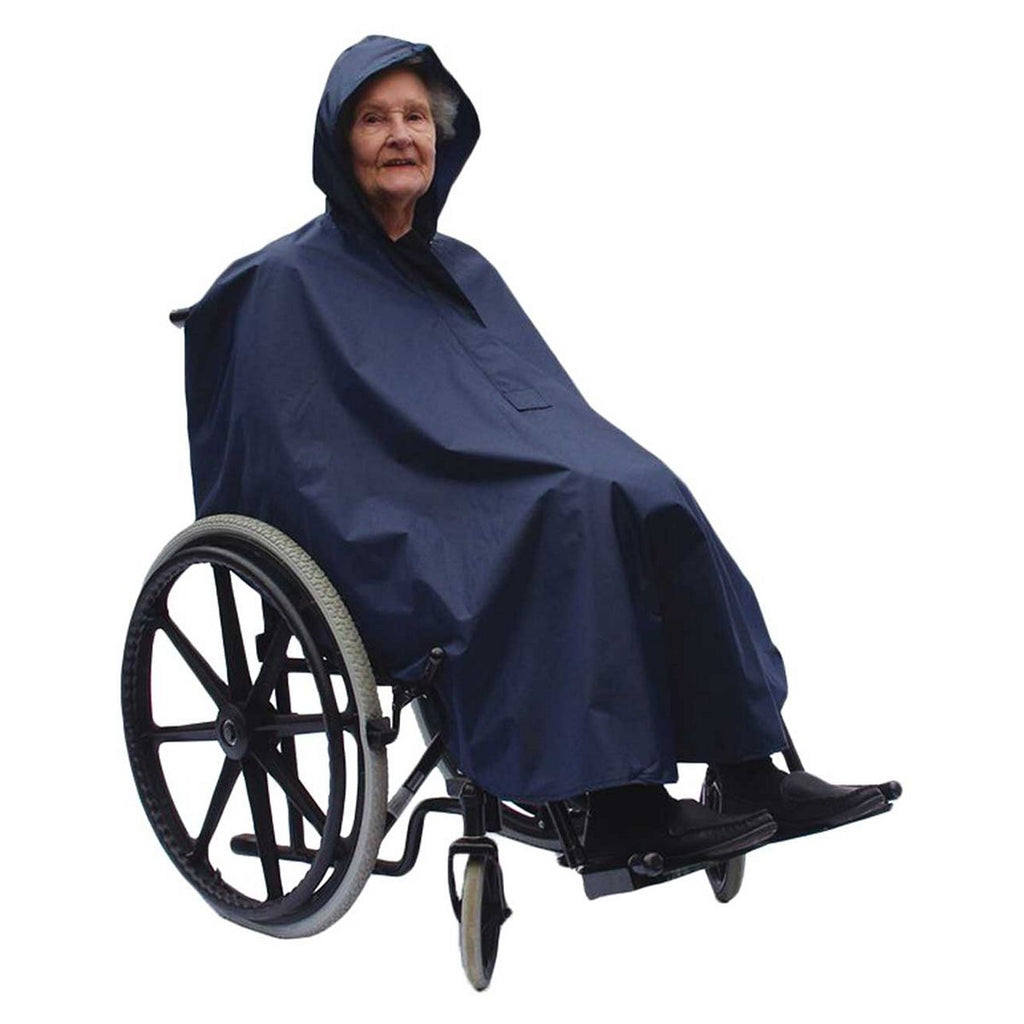 NRS Healthcare Wheelchair Poncho, Blue