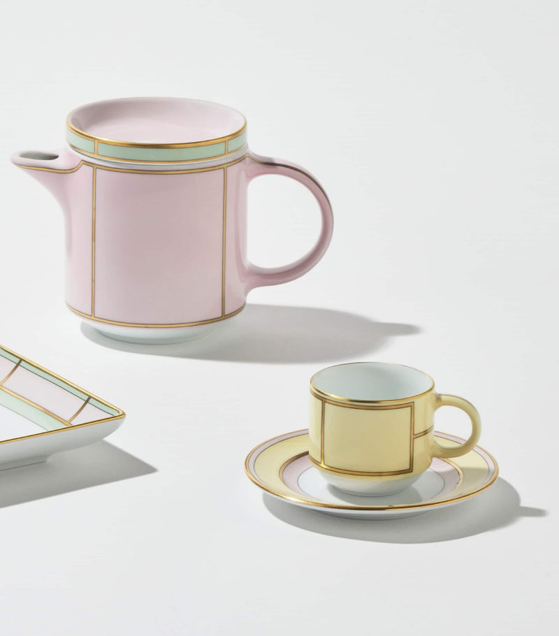 GINORI 1735 Colonna Diva Giallo coffee cup, UK version