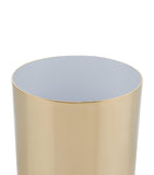 Zodiac mini cylinder bathroom bin with chrome-plated brass and swivel lid (British brand)
