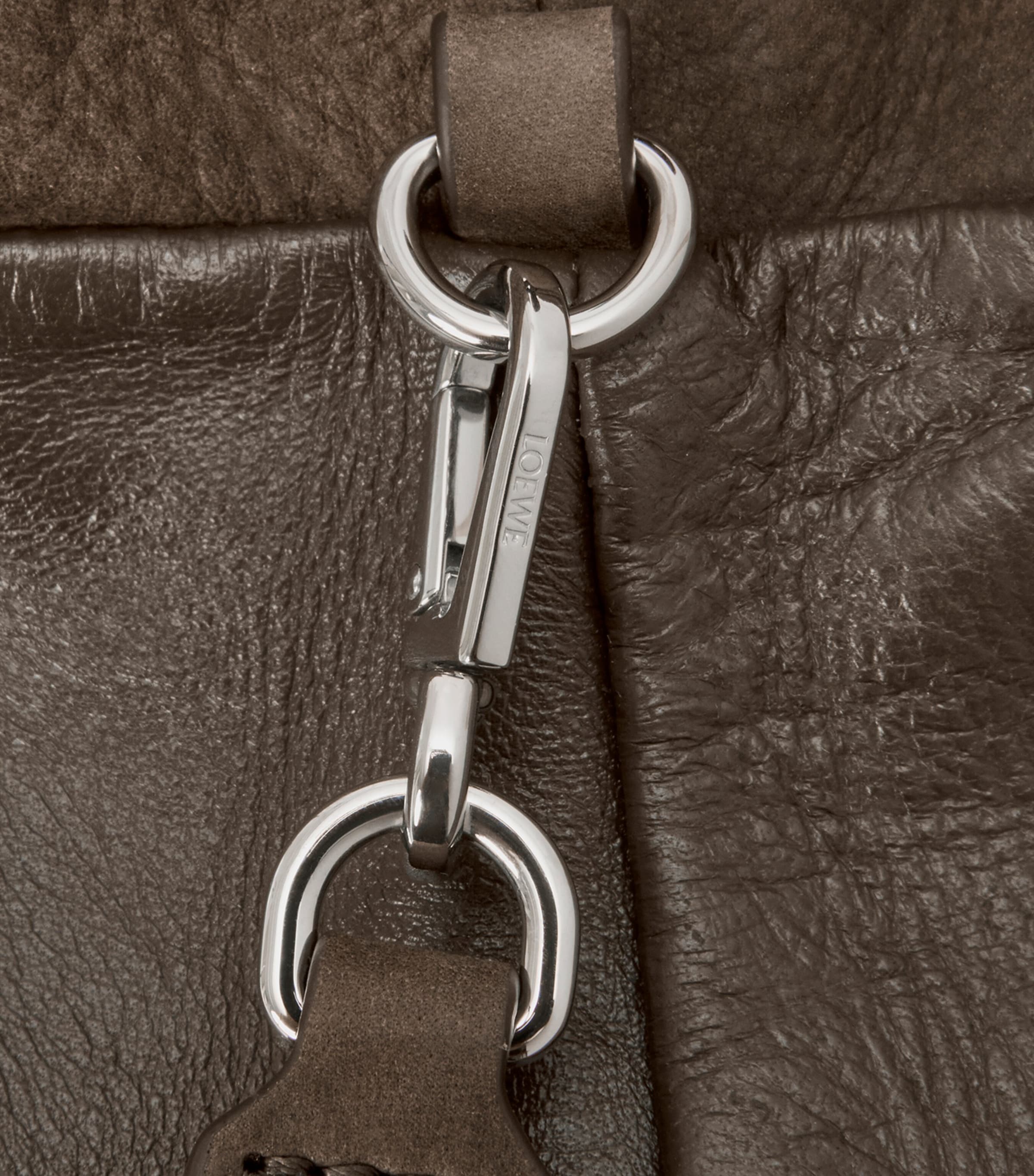 LOEWE medium suede Flamenco clutch bag, UK version