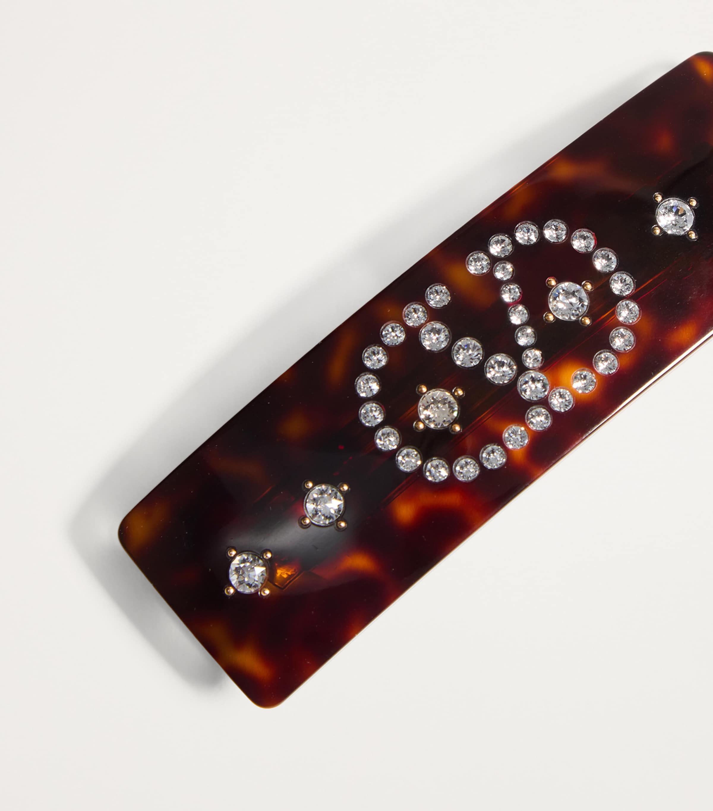 Valentino Garavani crystal-embellished VLogo hair clip - British product