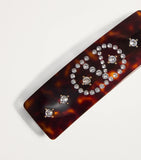 Valentino Garavani crystal-embellished VLogo hair clip - British product