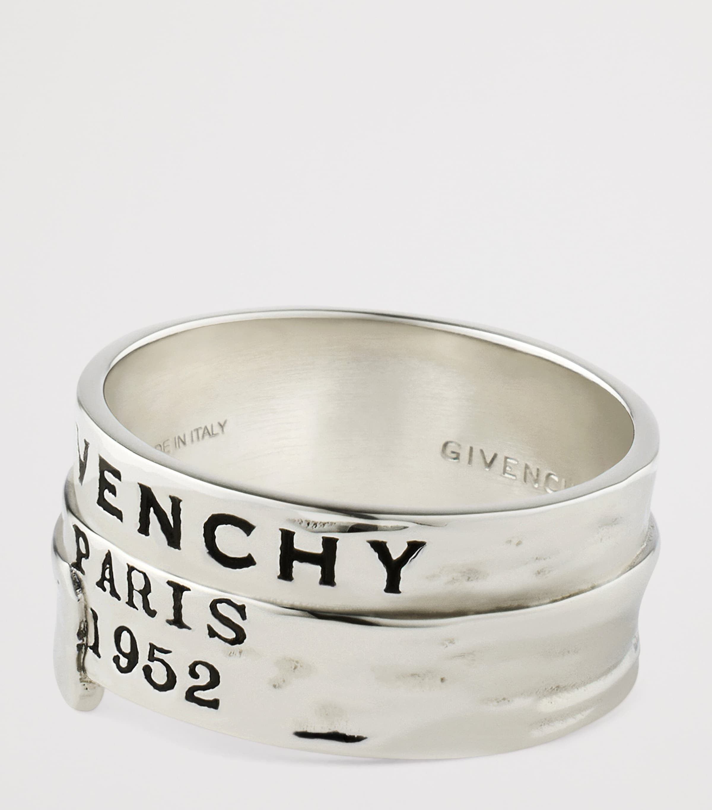 Givenchy Tape Ring with Paris 1952 inscription (British brand)