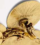 Saint Laurent medallion chandelier clip-on earrings, UK version
