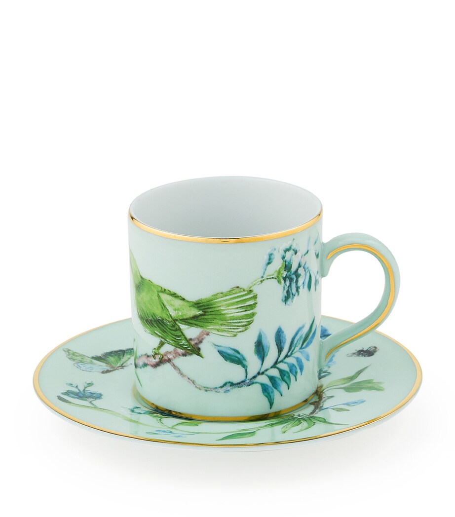 Aquazzura Secret Garden coffee cup and saucer - British product