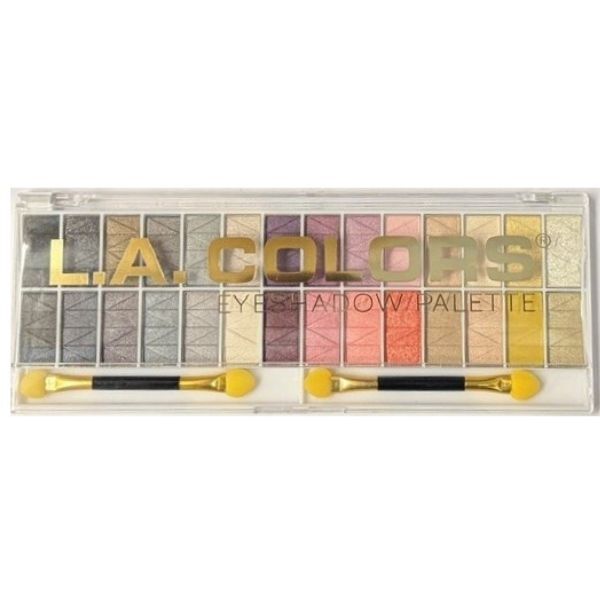 L.A. Colors 28 color eyeshadow palette Malibu 28g (British brand)
