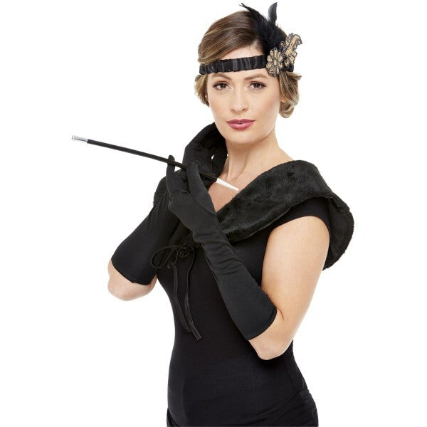 Smiffys deluxe 1920s accessories kit with gloves and headband, imported from the UK