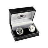 Chelsea FC silver plated cufflinks with crest, imported from the UK
