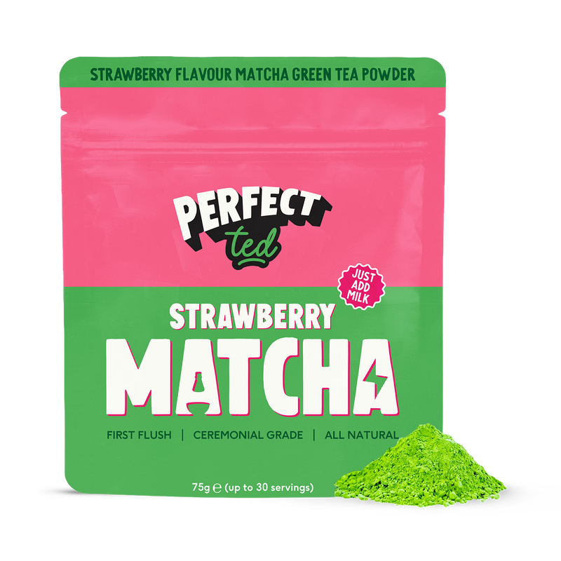 PerfectTed strawberry matcha powder 75g, imported from the UK