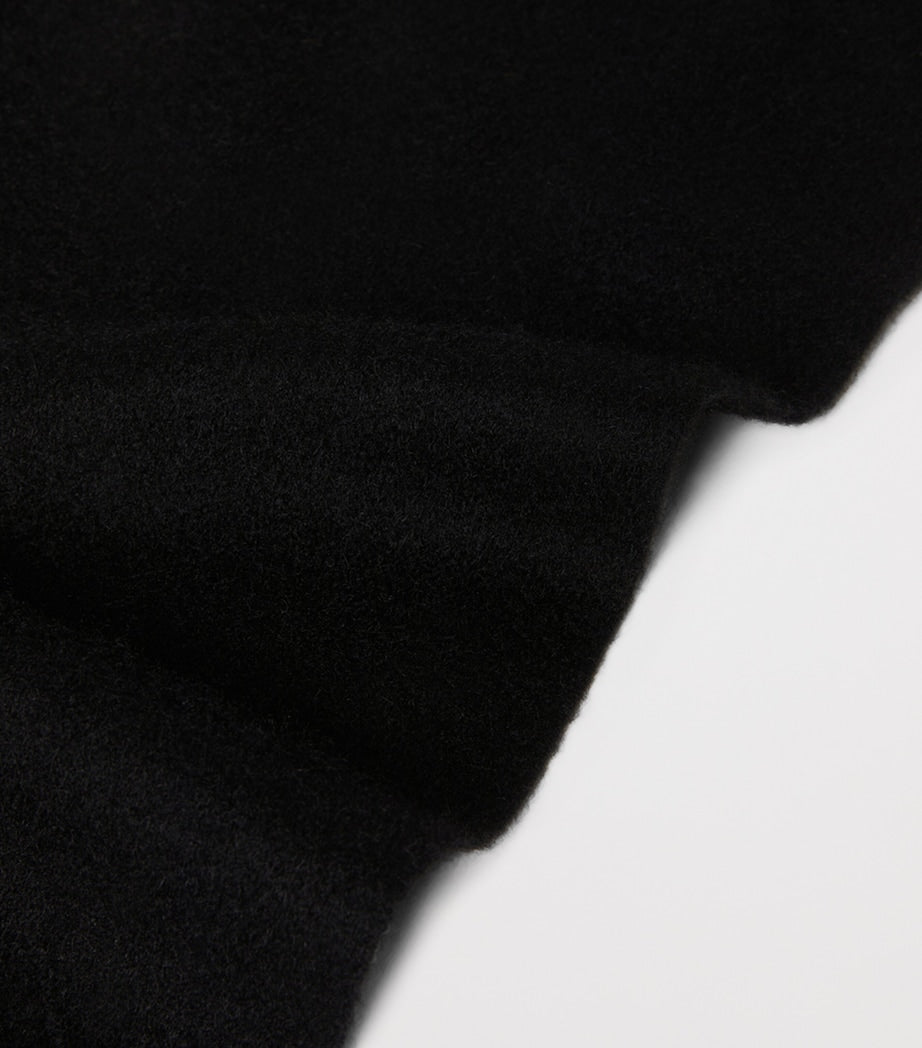 Max Mara cashmere monogram scarf 28cm x 206cm, UK version